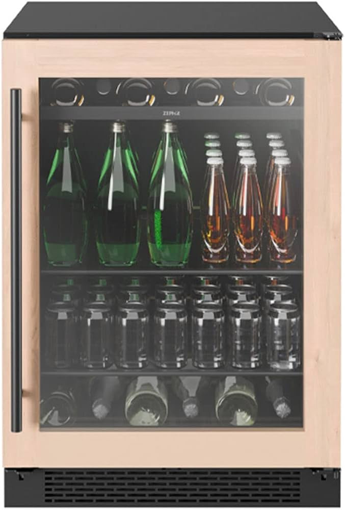 Zephyr PRB24C01BPG 24 Panel Ready Single Zone Beverage Cooler 13 Bottles 84 12oz Cans Capacity Ze... | Amazon (US)
