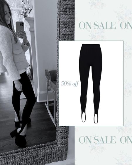 My new stirrup leggings are half off at Shopbop! I’ve been wearing them almost daily. Runs true to size. A fun twist on a black legging for everyday 

#LTKsalealert #LTKunder100 #LTKstyletip