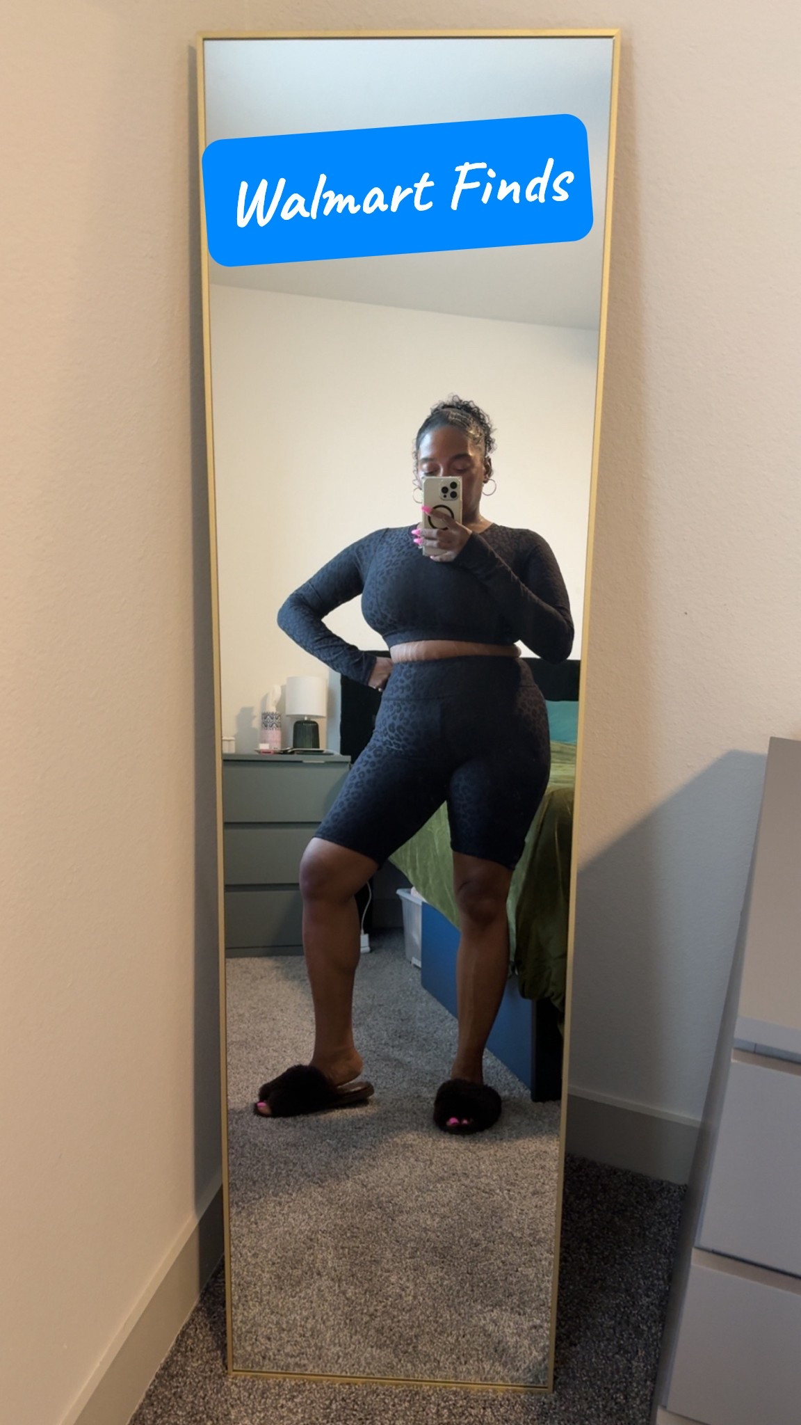 The cutest gold mirror moment in my bedroom ✨

Perfect for styling a corner and I love that it comes with its own stand. 2 PC activewear set from She’s Bae Boutique size medium 

#LTKHome #LTKSpringSale #LTKSaleAlert