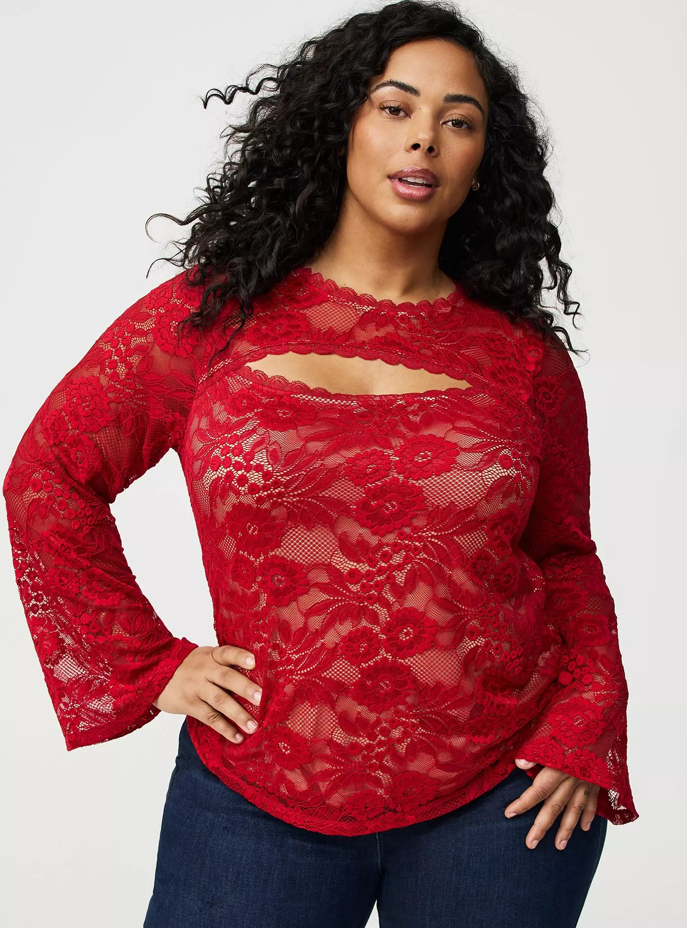 Keyhole Lace Top | Torrid (US & Canada)