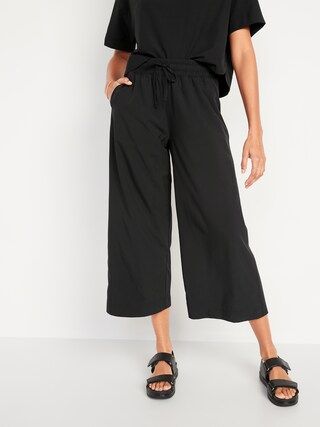 Extra High-Waisted StretchTech Cropped Wide-Leg Pants for Women | Old Navy (US)