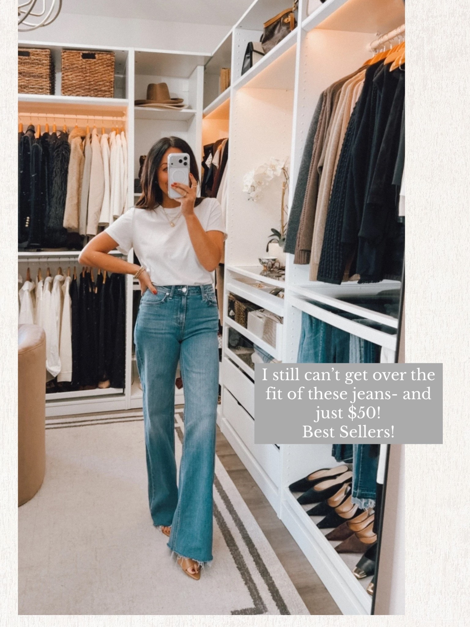 The way these jeans elongate👏🏽 fit TTS wearing the 32-inch inseam

#LTKootd #LTKOver40