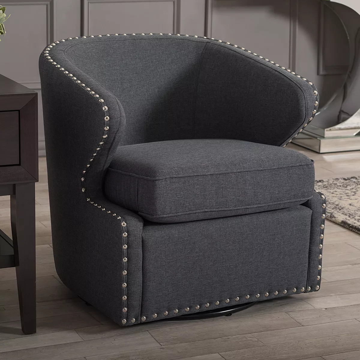 Baxton Studio Finley Swivel Tub Accent Chair | Kohl's