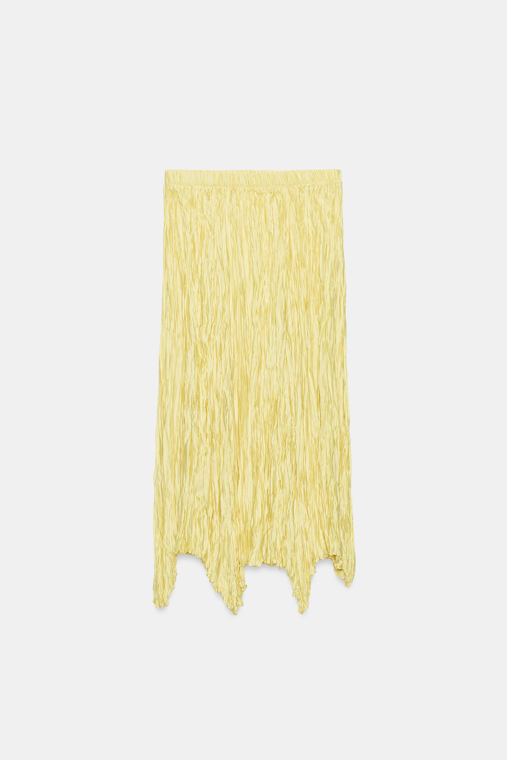 ZW COLLECTION PLEATED LONG SKIRT | Zara US