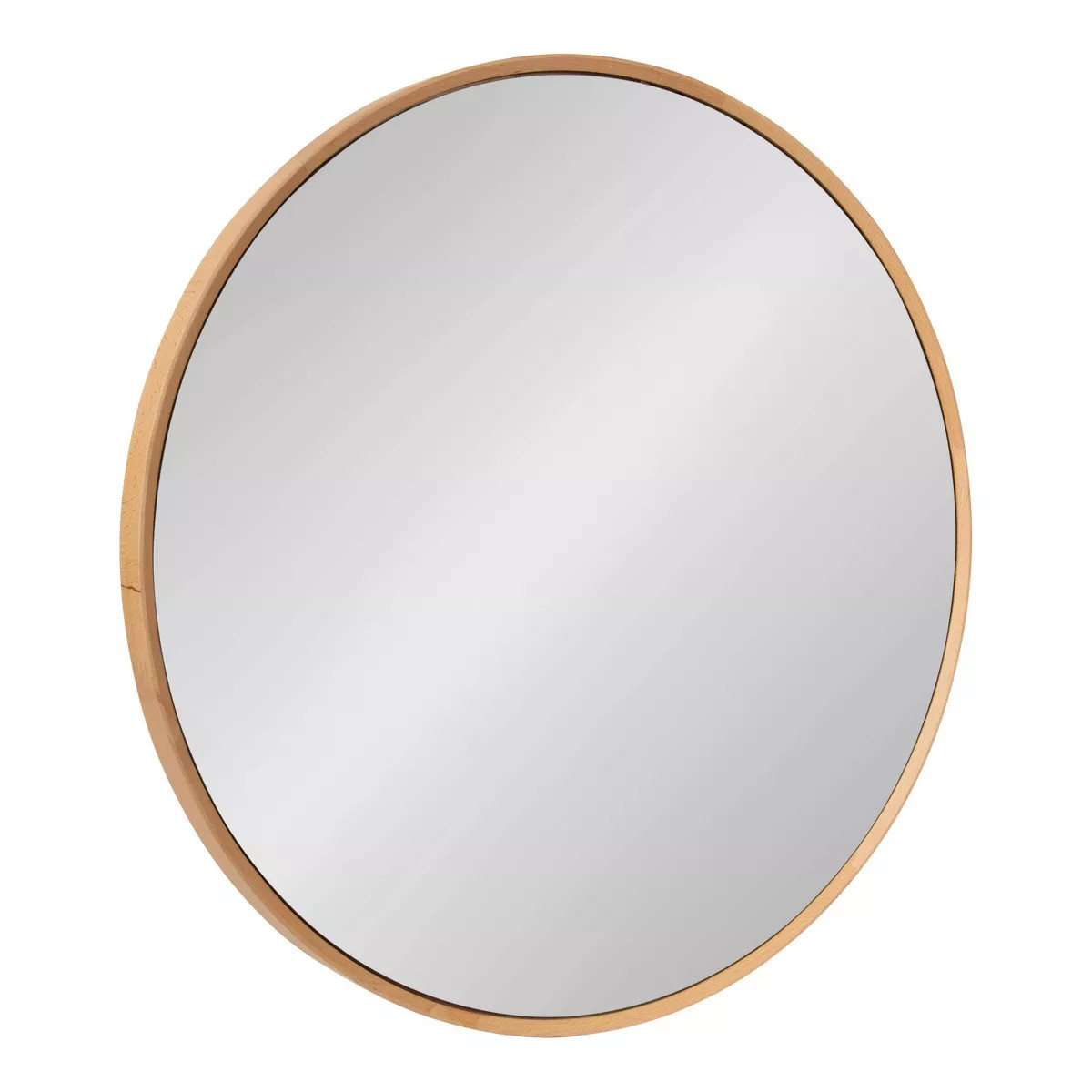 28" x 28" Norlund Framed Round Decorative Wall Mirror Natural - Kate & Laurel All Things Decor: B... | Target