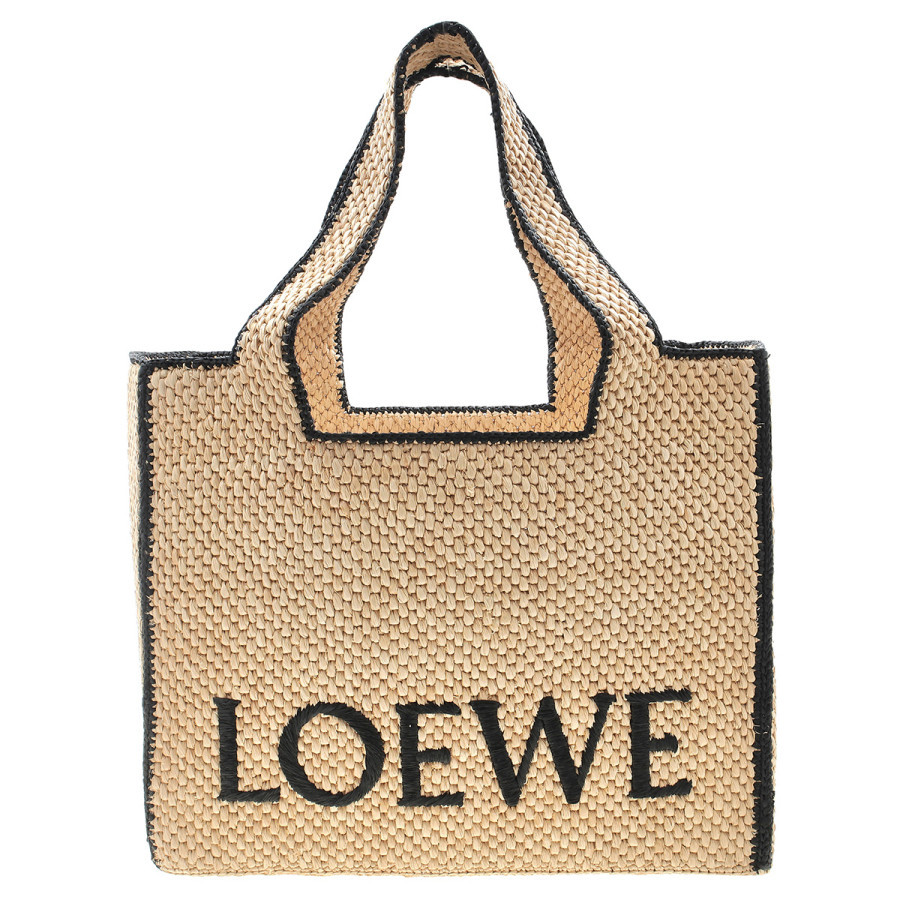 Loewe Natural Raffia Large Font Tote Bag | Jomashop.com & JomaDeals.com