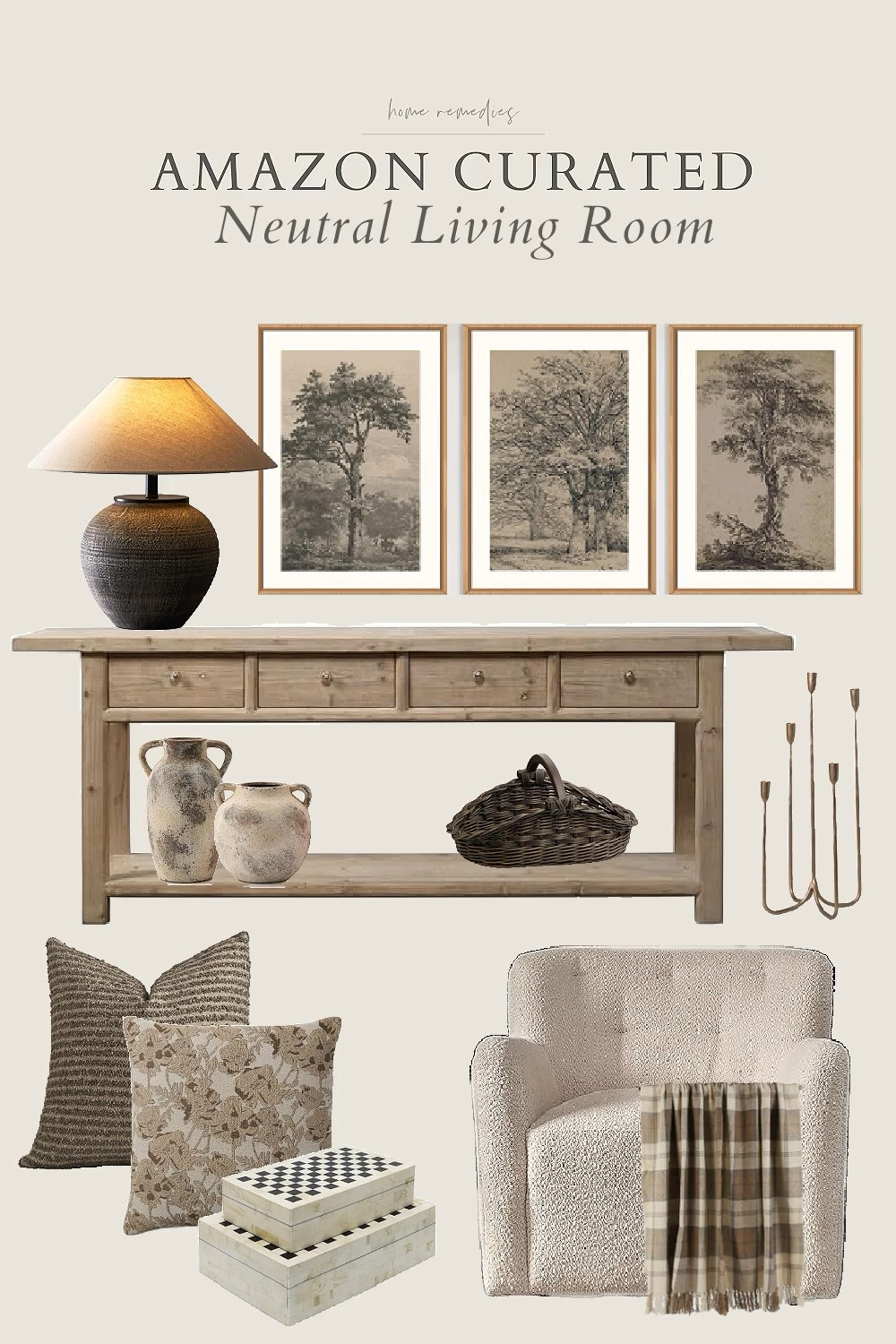 The prettiest styled living room using furniture and decor pieces found on Amazon! Living room, family room, modern organic, modern farmhouse, moody

#LTKStyleTip #LTKHome #LTKWatchNow