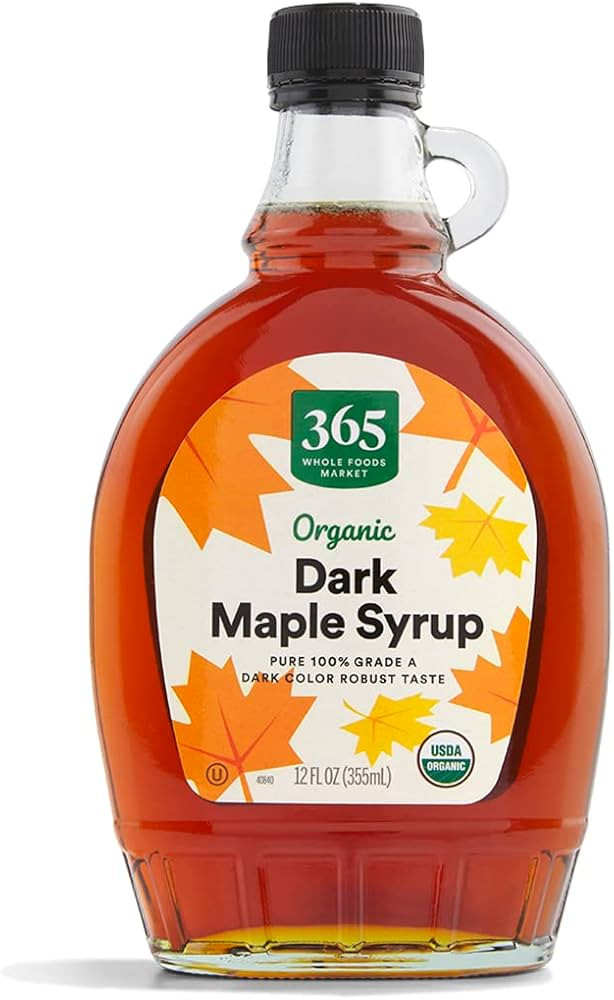365 by Whole Foods Market, Organic Grade A Dark Maple Syrup, 12 Fl Oz | Amazon (US)