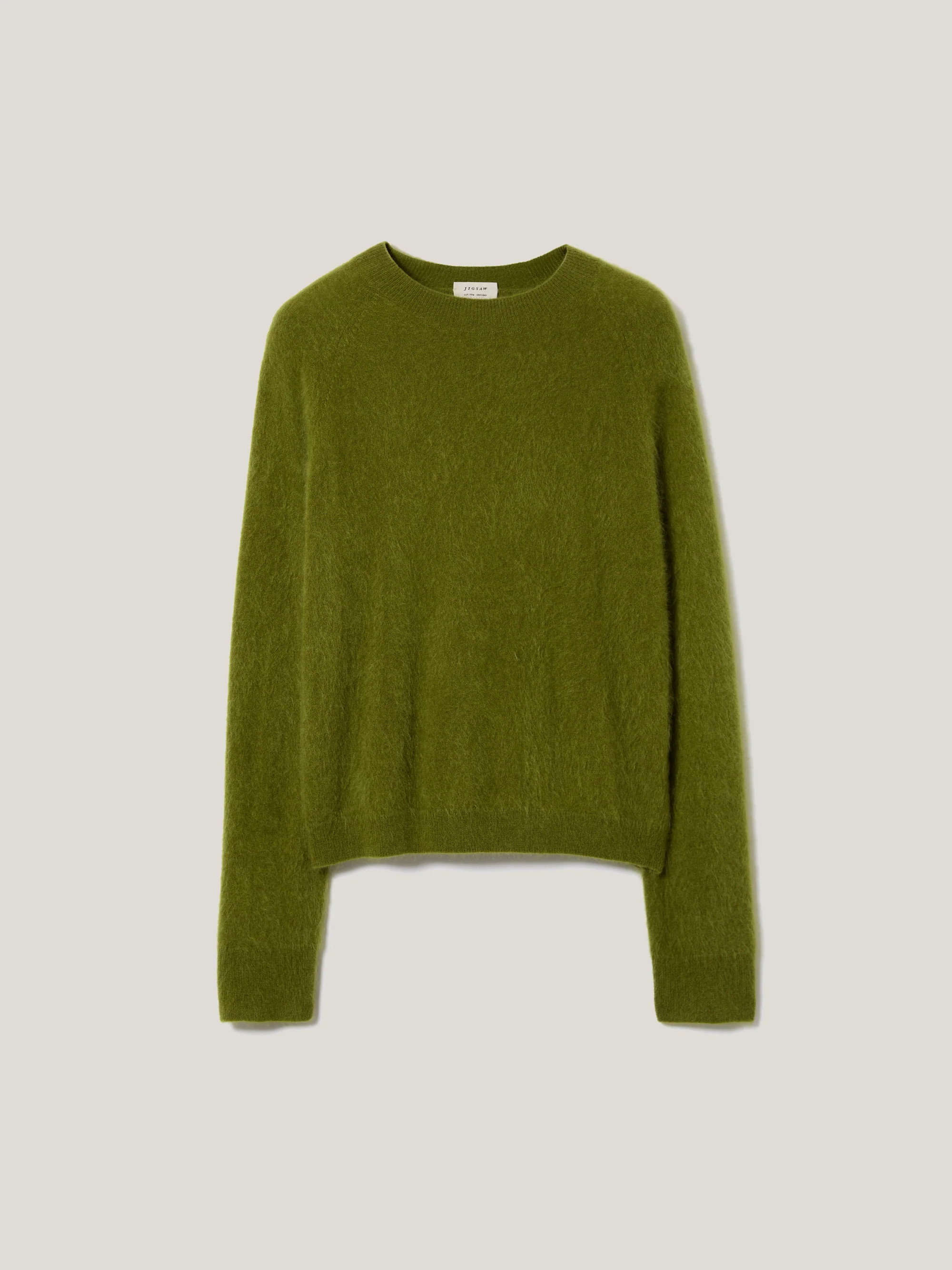 Halo Cashmere Jumper | Green | Jigsaw (UK)
