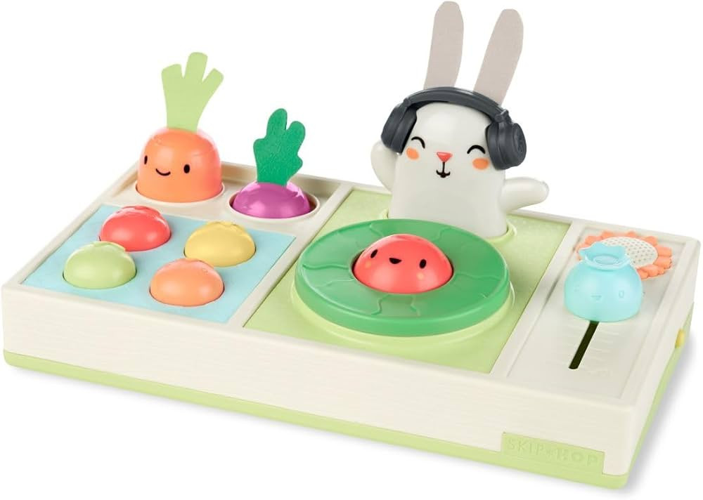 Skip Hop Baby Musical DJ Set Toy with Lights, Songs, Sound Effects, and Soft Textures, Farmstand ... | Amazon (US)