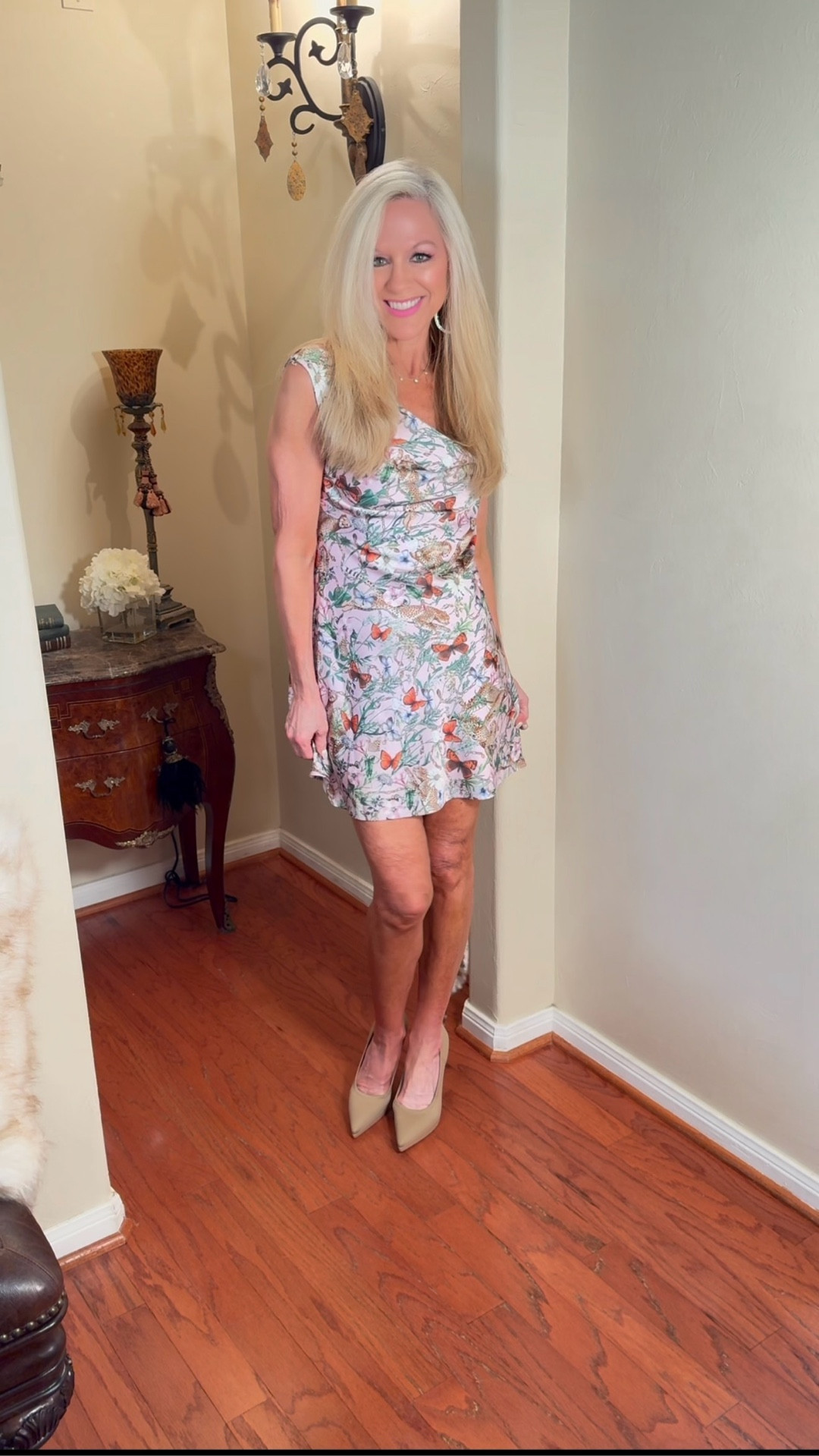 Such a cute dress for spring/summer weddings and special events!! I am 5‘4“, 113 pounds and wearing a size 2 in the dress (Shoes Code: AMY15). 

#LTKgrwm #LTKWedding #LTKootd