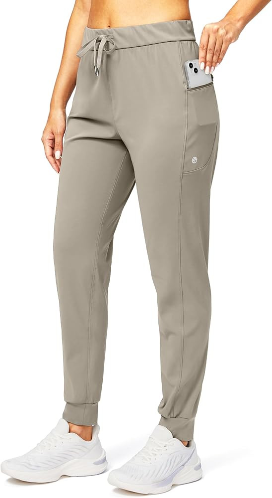 G Gradual Women's Joggers Pants with Zipper Pockets Stretch Tapered Athletic Joggers for Women Lo... | Amazon (US)