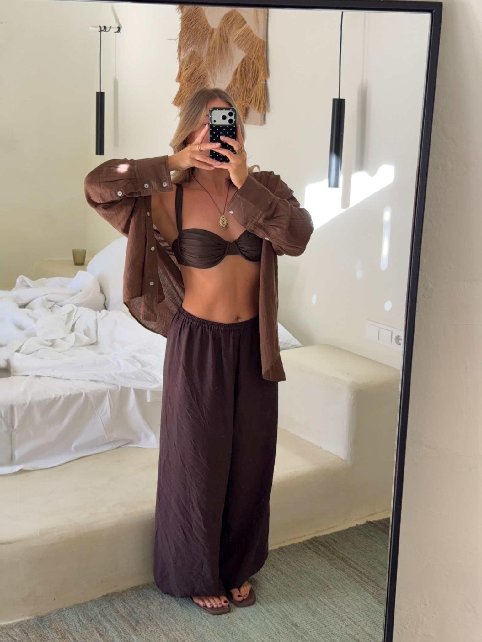 Outfit links below! 

Would say to size down in trousers, I wear M in shirt! 

Holiday outfit, poolside outfit 

#LTKeurope #LTKuk #LTKsummer