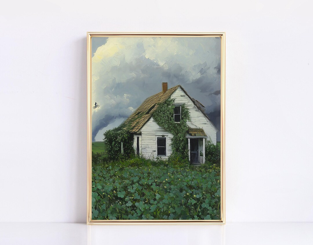 Dorothy's House in a Tornado Wicked Digital Art St Patricks Day Art Green Art Wizard of Oz Wicked... | Etsy (US)