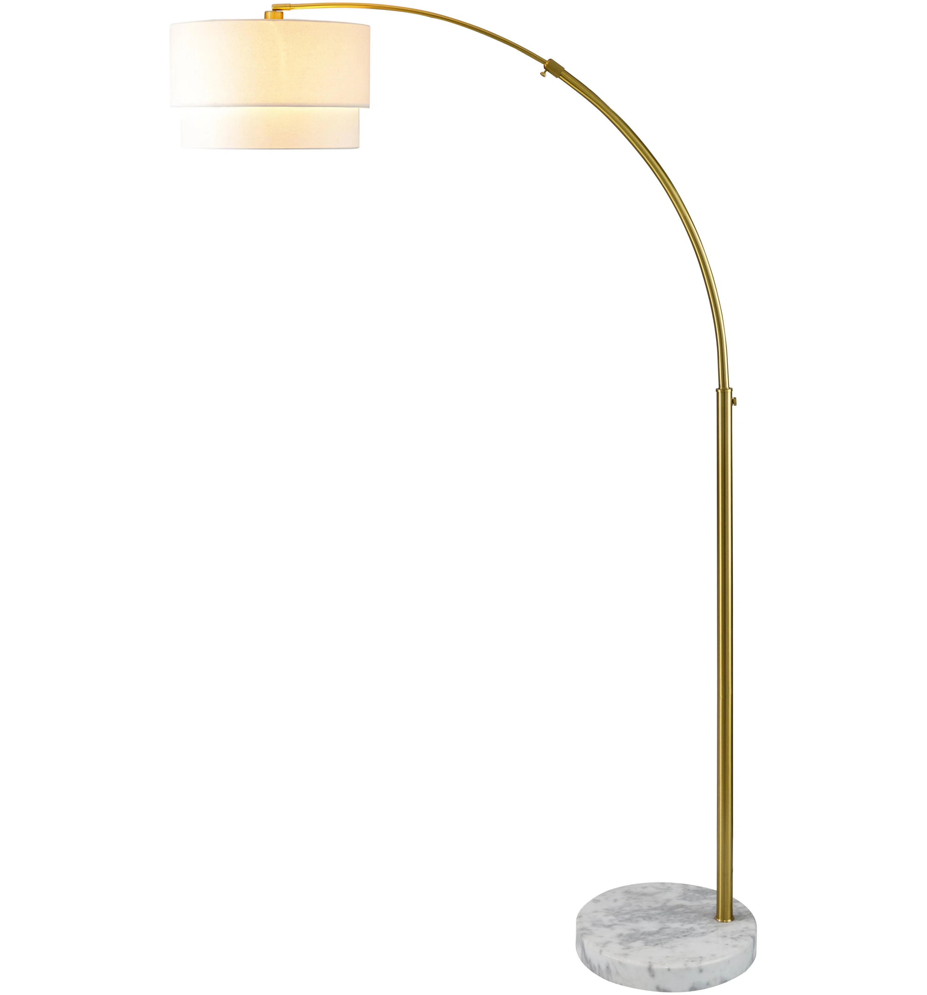 Jarratt 87'' Gold Arched Floor Lamp | Wayfair North America