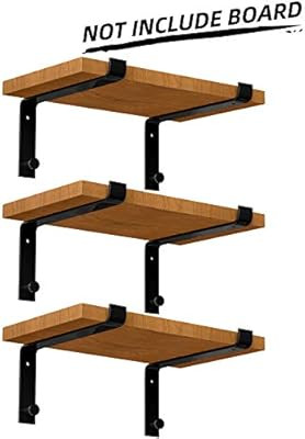 LuckIn 6-Pack 12 Inch Specially Designed Metal Brackets for DIY Sturdy Floating Shelf, Perfect Fi... | Amazon (US)