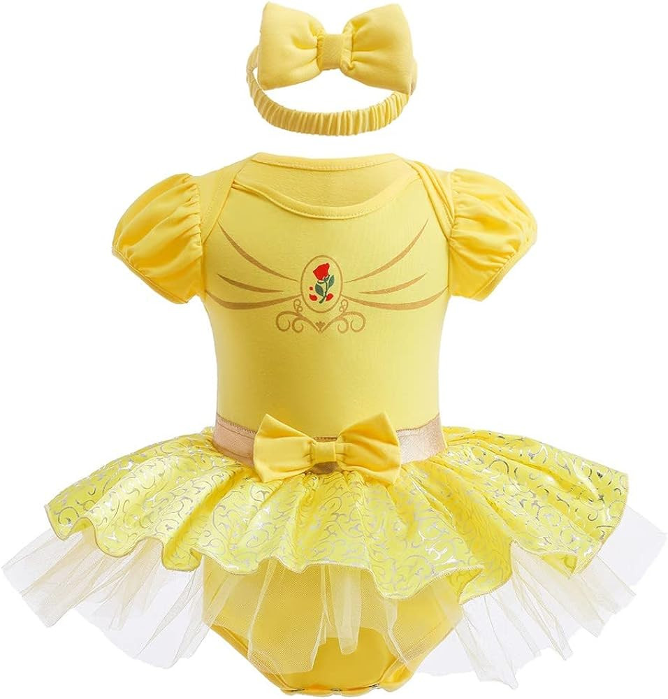 Baby Girls Snow White Belle Sofia Birthday Princess Christmas Halloween Costume Bodysuit Romper T... | Amazon (US)