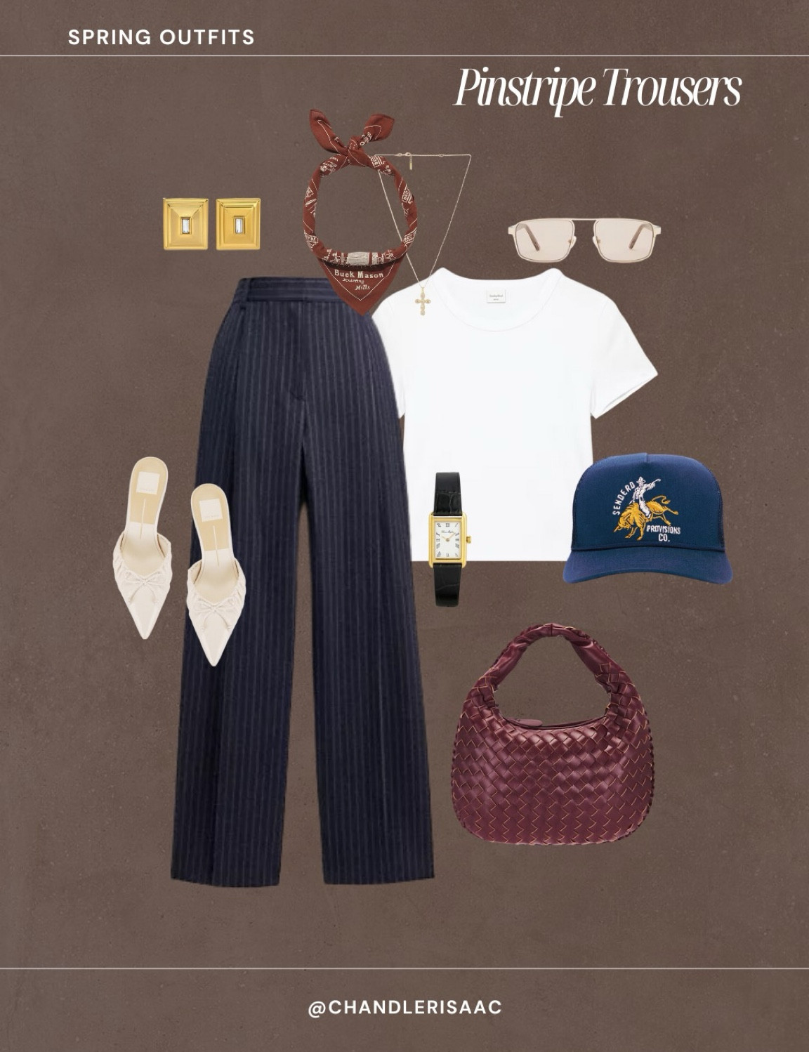 Pinstripes are so much fun! 

pants l spring outfit l pinstripe l outfit inspo