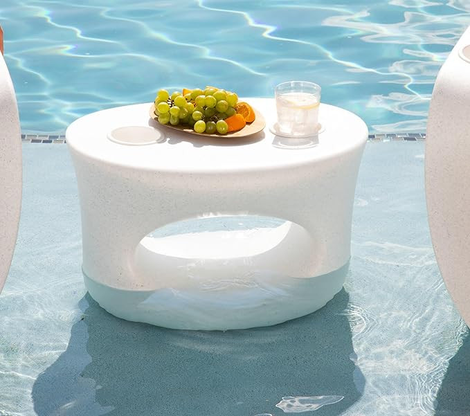 Tenjam Splash Series Amped Side Table for in Pool use, in Pool Side Table for sunshelf use and Wa... | Amazon (US)