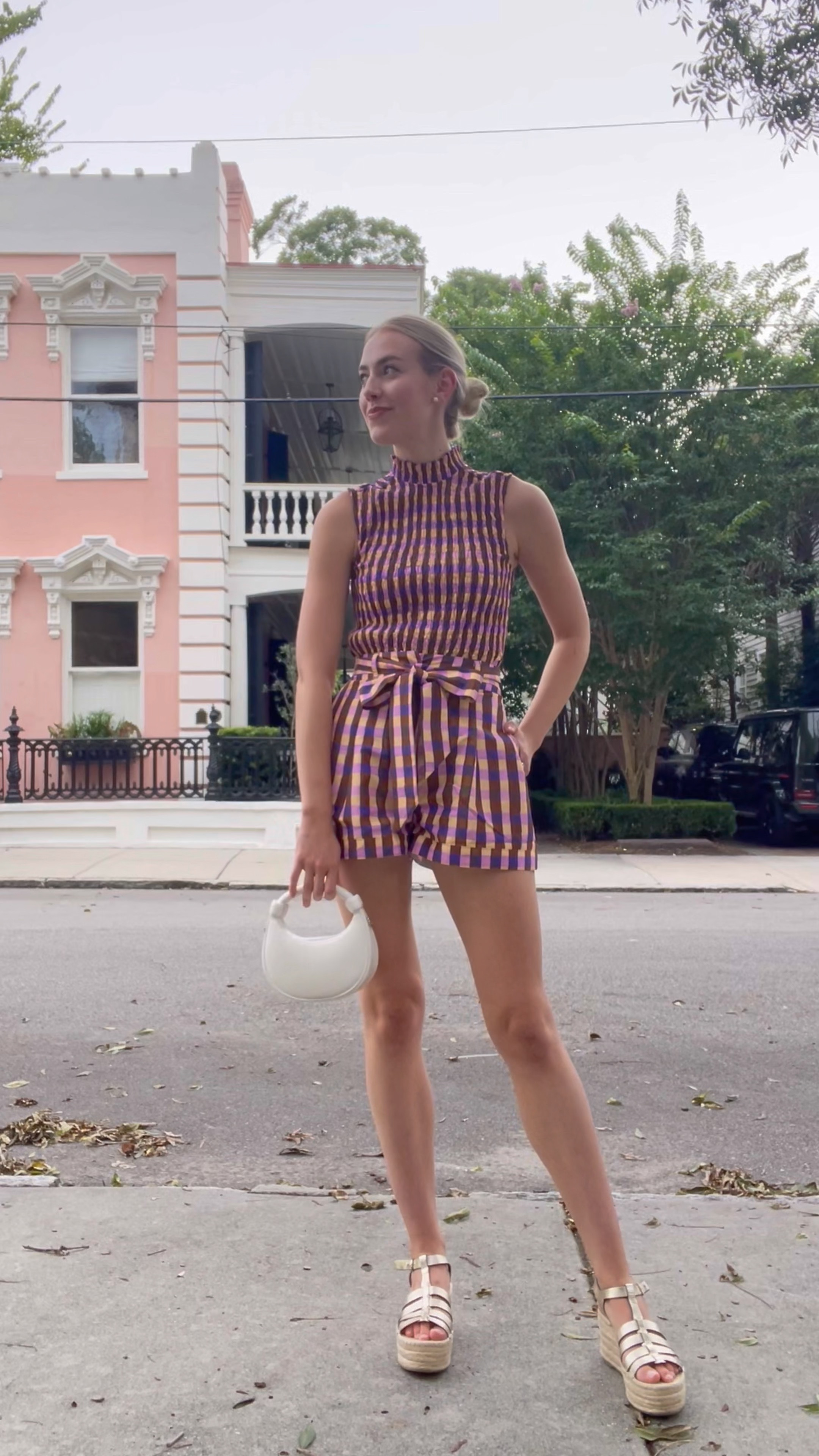 Marie Oliver gingham set 🧡