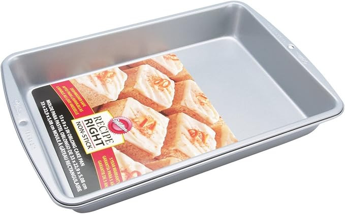 Wilton Recipe Right Non-Stick Oblong Cake Pan, Heats Evenly for Years of Baking Perfection,13 x 9... | Amazon (US)