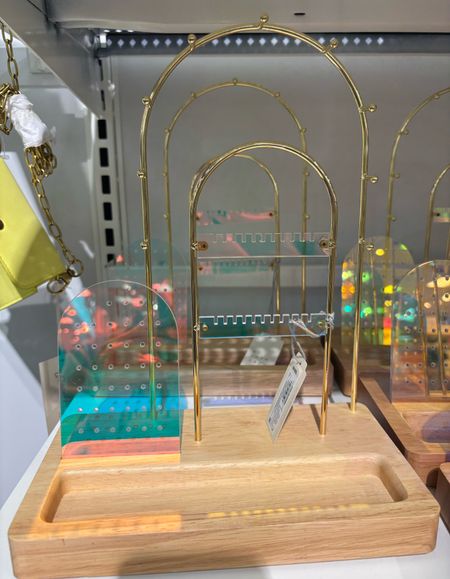 Target alert 🎯 Saw the cutest iridescent jewelry stands & storage at my local Target today. Everything is linked & also available online. Would make a great gift! 🎁 

#LTKSeasonal #LTKHoliday #LTKGiftGuide