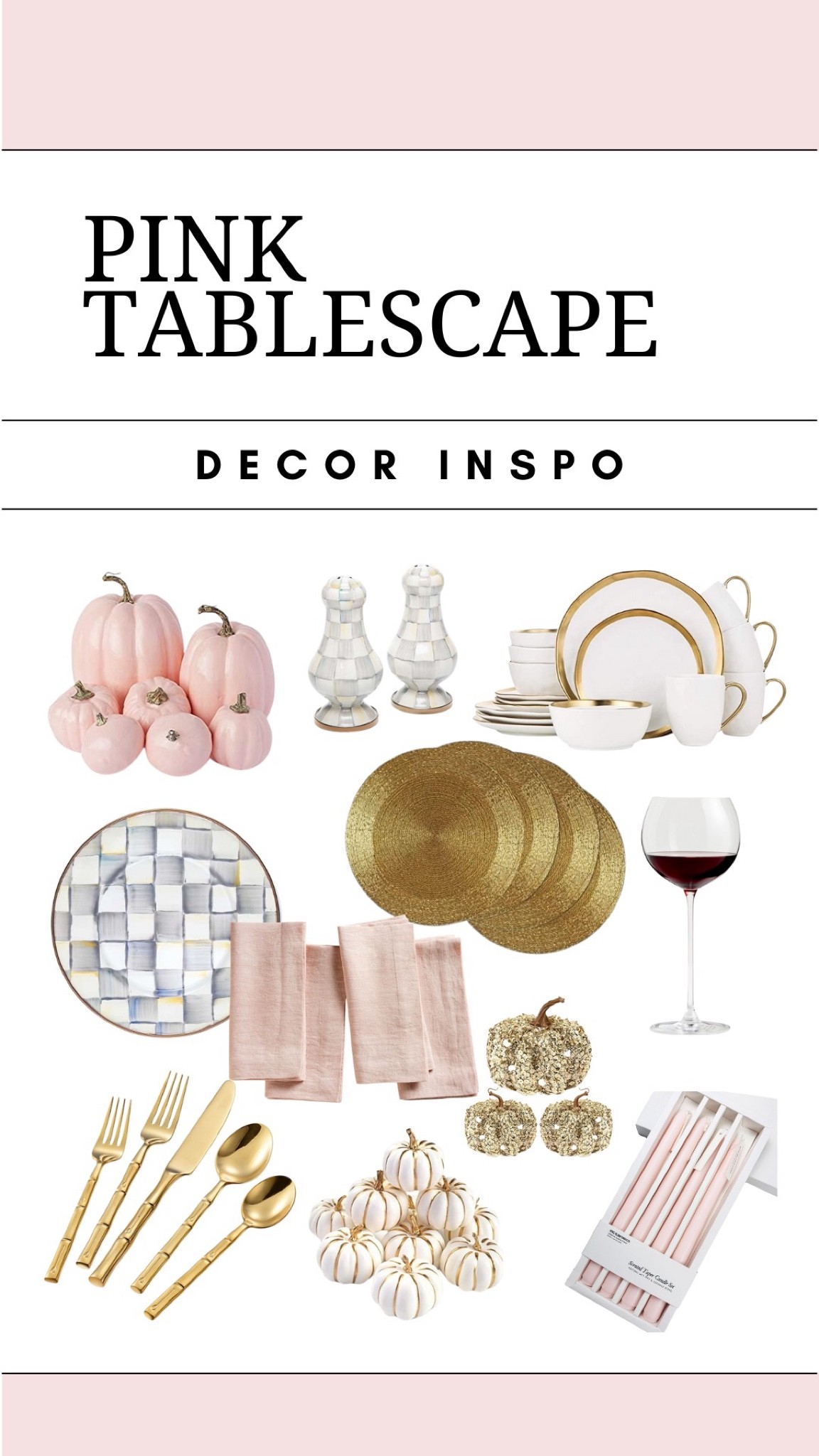 Pink tablescape decor inspiration pink thanksgiving decor 

#LTKSeasonal #LTKhome #LTKsalealert