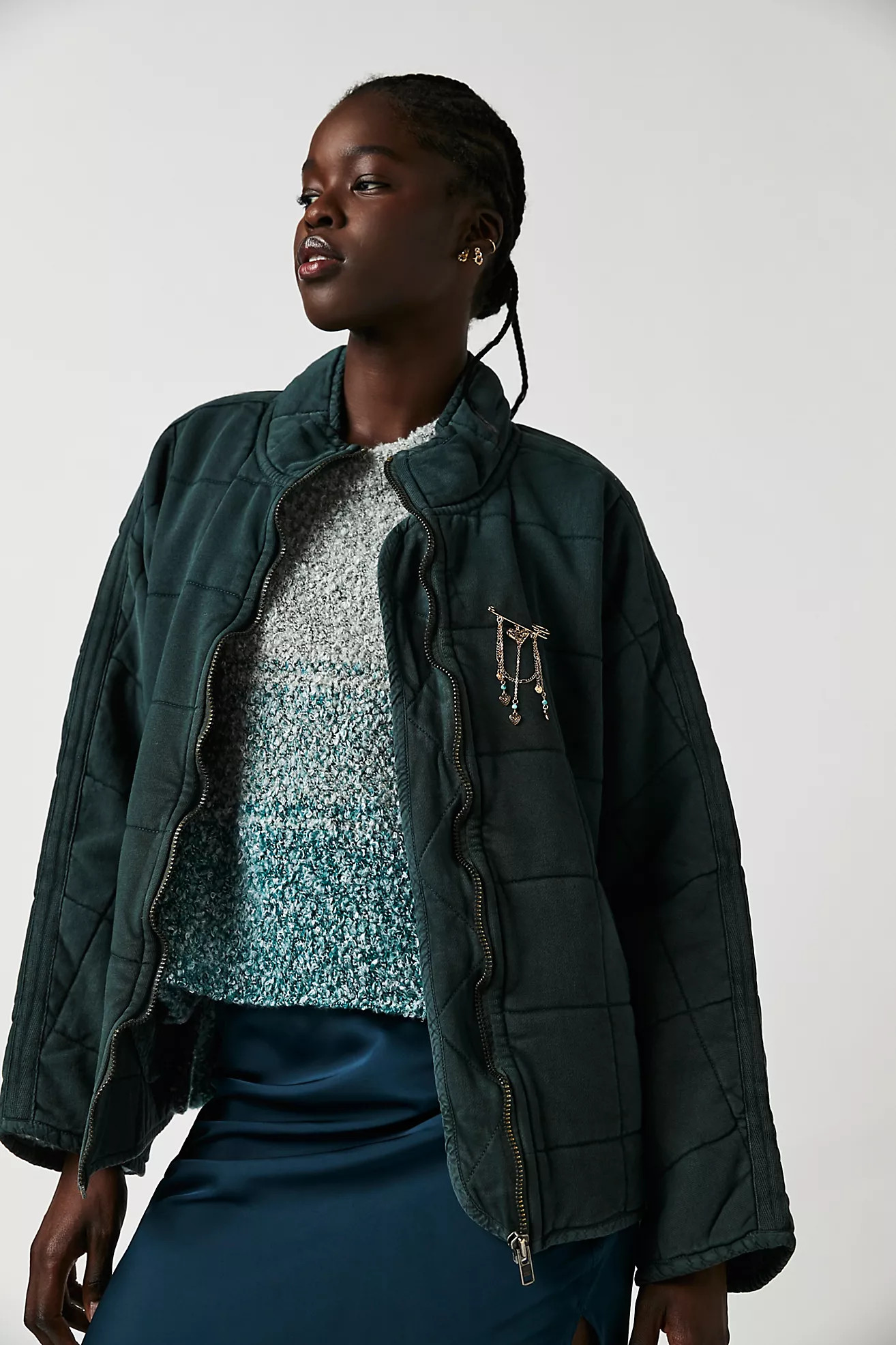 Dolman Quilted Knit Jacket | Free People (UK)