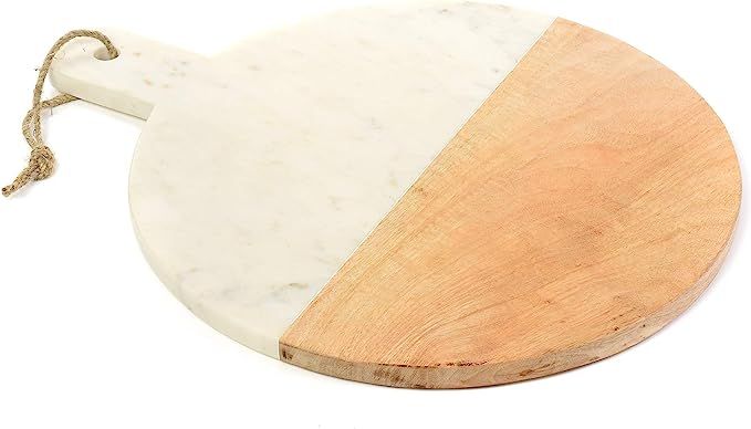 IMPULSE! Napa Marble Mango Wood Cheese Board (Circle) | Amazon (US)