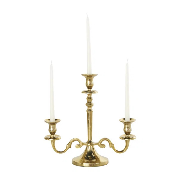 13.75'' H Aluminum Tabletop Candelabra | Wayfair North America