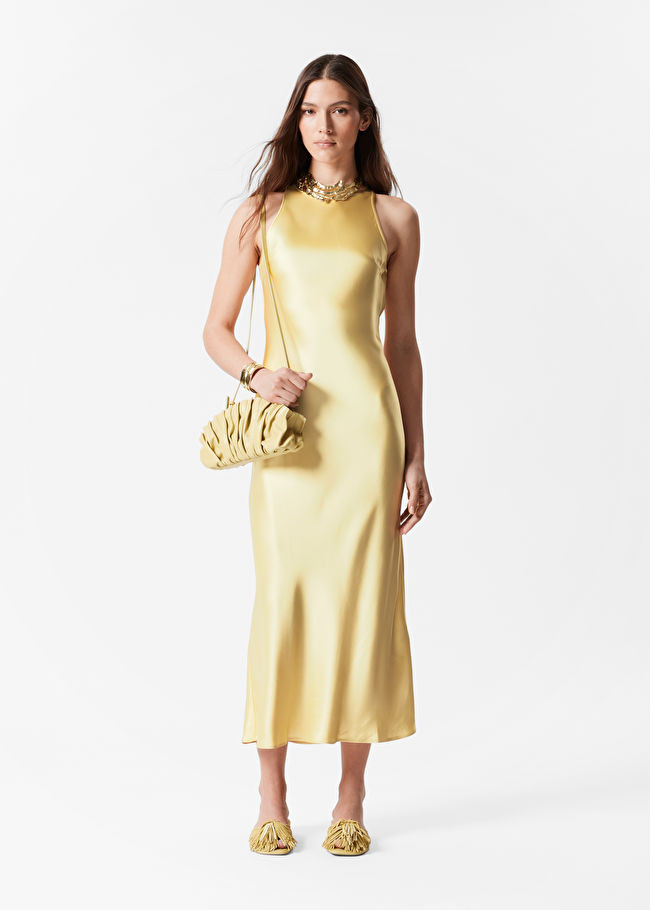 Sleeveless Satin Midi Dress | & Other Stories UK