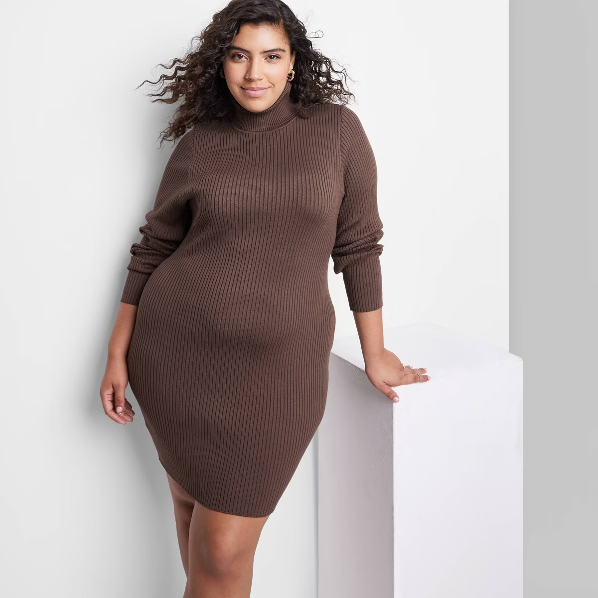 Women's Long Sleeve Bodycon Mini Sweater Dress - Wild Fable™ | Target
