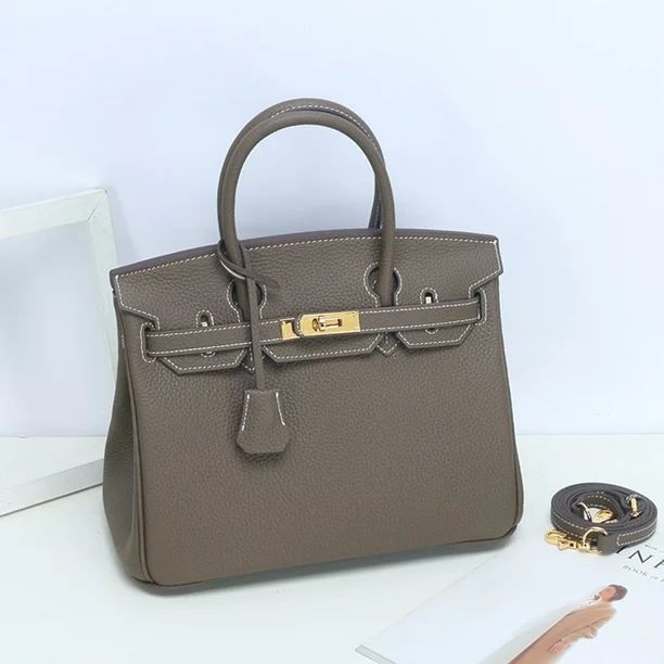 KAMUGO Genuine Leather Handbag for Women , Ladies Shoulder Bag Fashion Classic Lychee Pattern Fir... | Walmart (US)