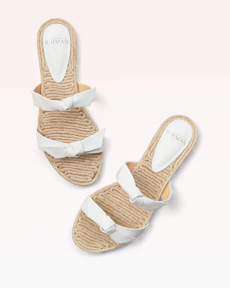 Clarita Braided Flat Leather Sandal | Alexandre Birman | Alexandre Birman