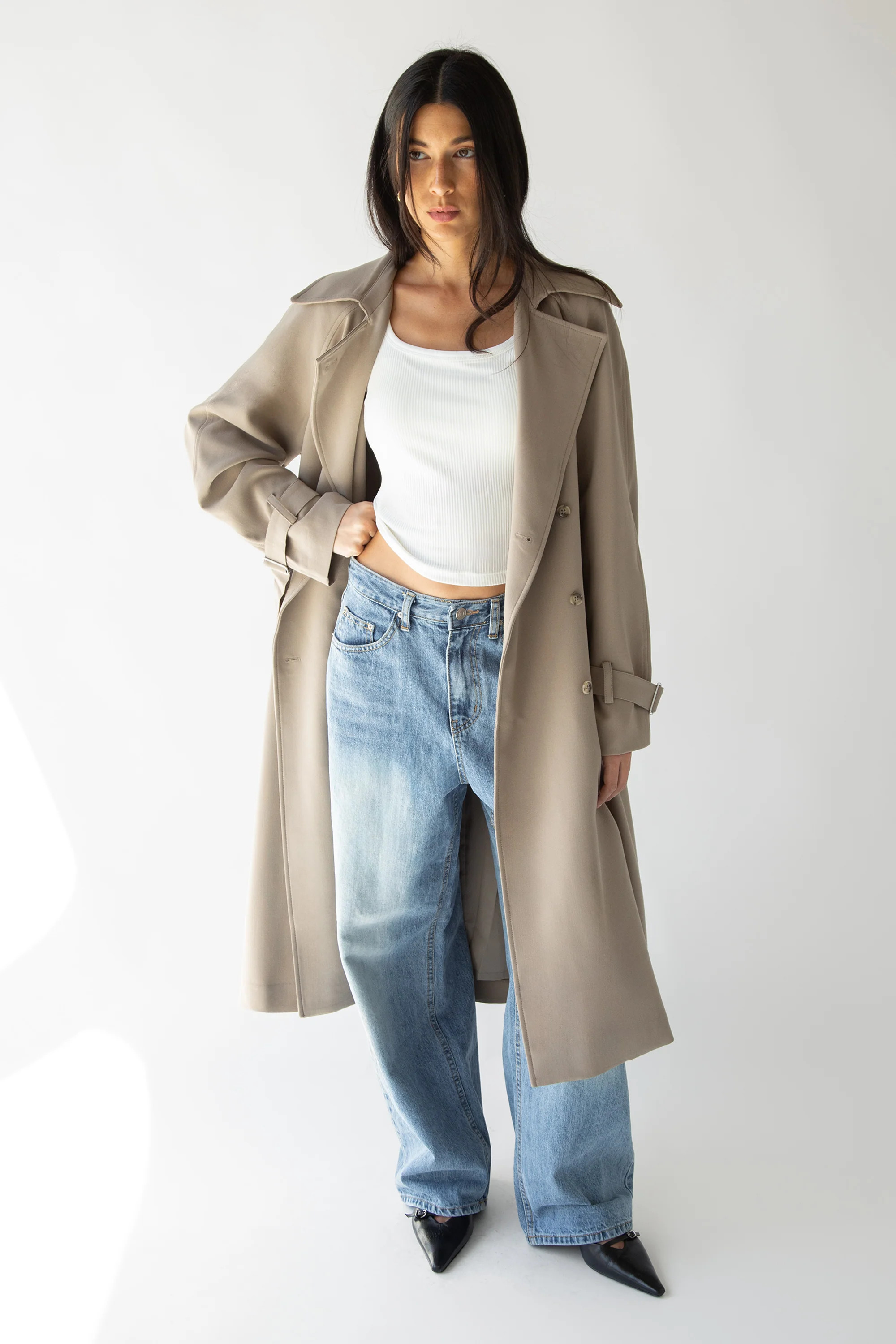 OVERSIZED TRENCH COAT | OAK + FORT