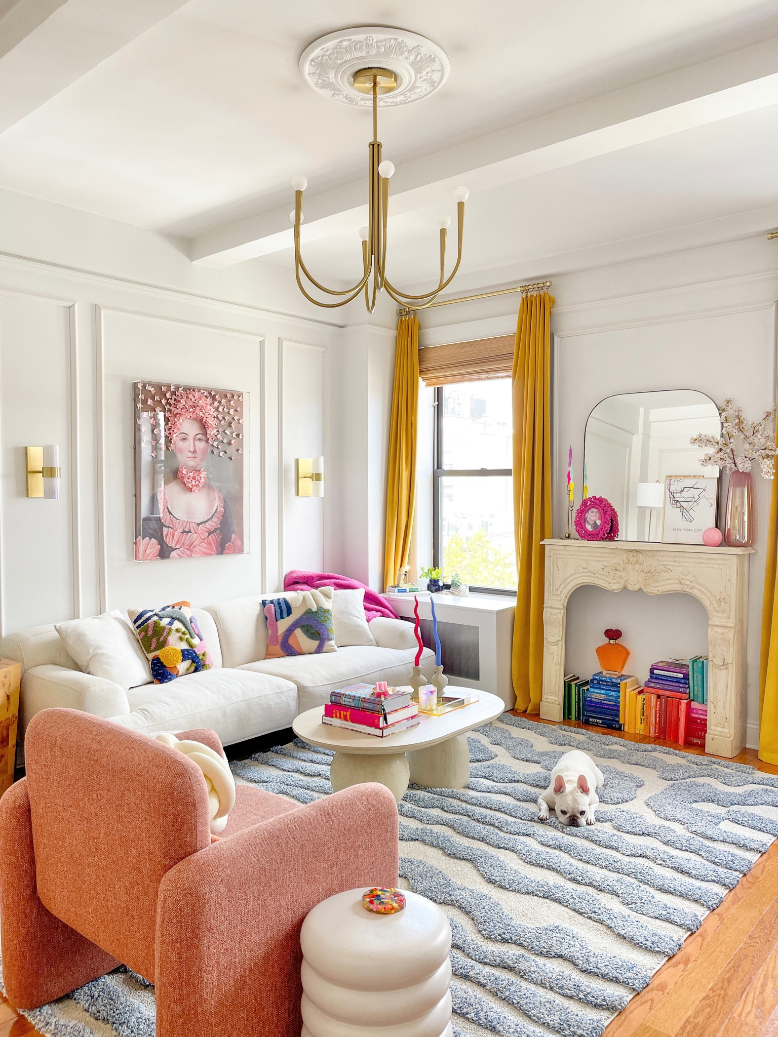 Bright and colorful living room!
Rug: Loloi rugs but it has been discontinued 
Art: Scout Design Studio
#homedecor #livingroom #colorfuldecor 

#LTKhome #LTKFind #LTKunder100