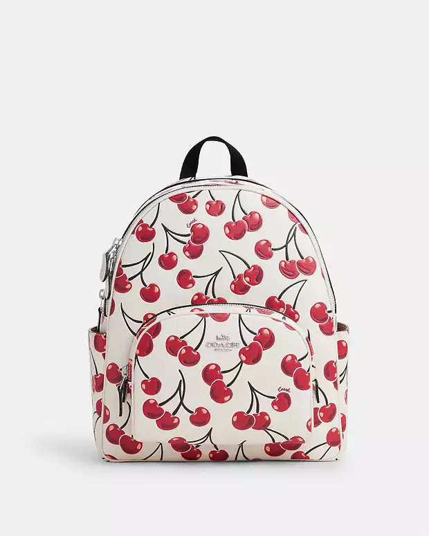 Court Backpack With Cherry Print | Coach Outlet US