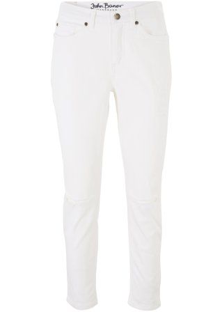 Modische 7/8 Jeans, destroyed - weiß, Normal - Damen | bonprix | Bonprix DE