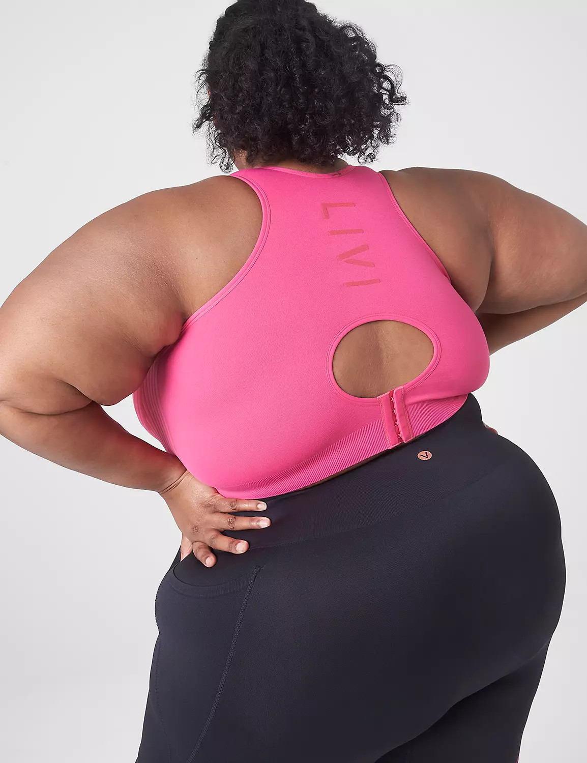 LIVI Wireless Medium-Impact Seamless Sports Bra With Wicking | LaneBryant | Lane Bryant (US)