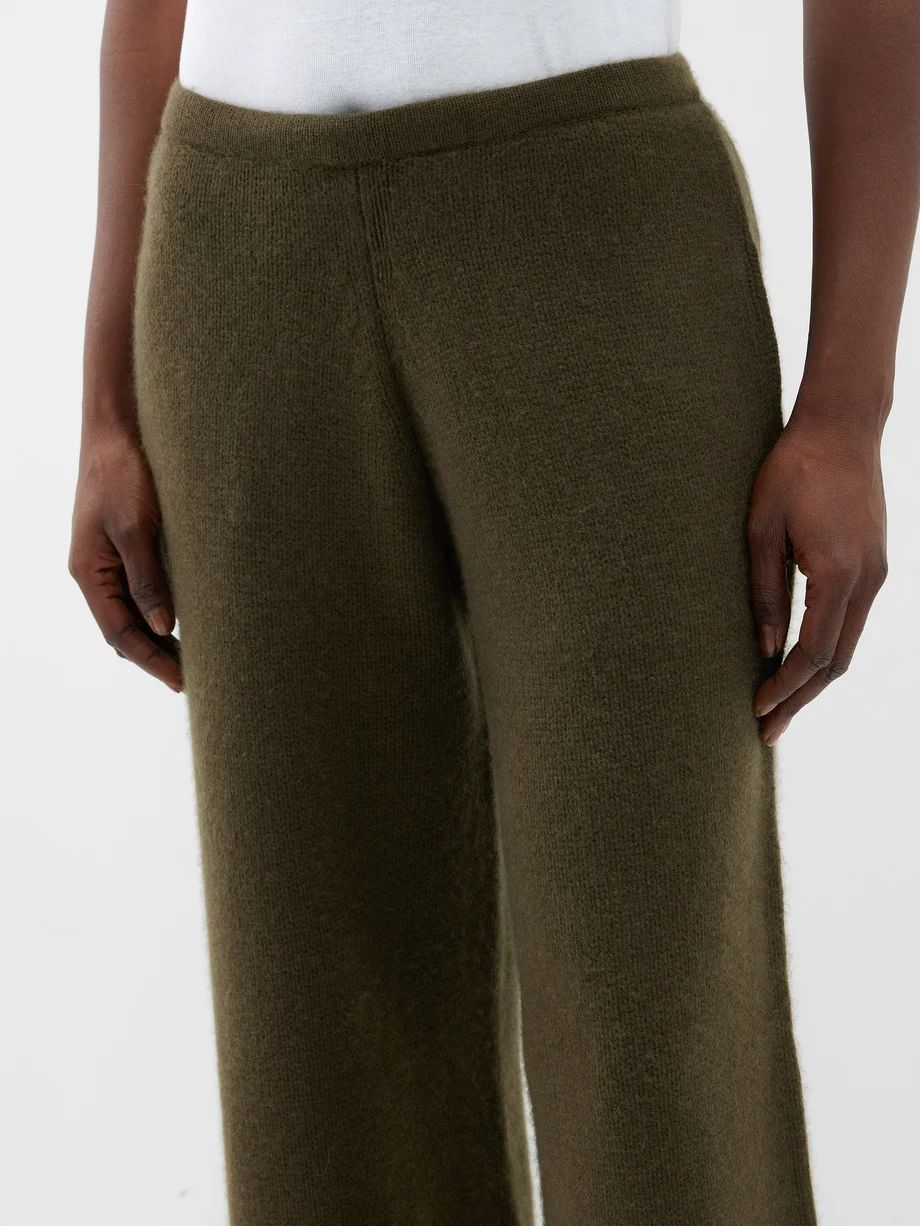 Wide-leg knitted cashmere trousers | Raey | Matches (UK)