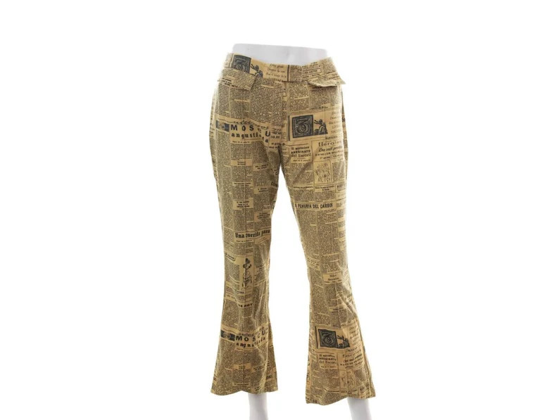 John Galliano Newspaper Print Pants - Etsy | Etsy (US)