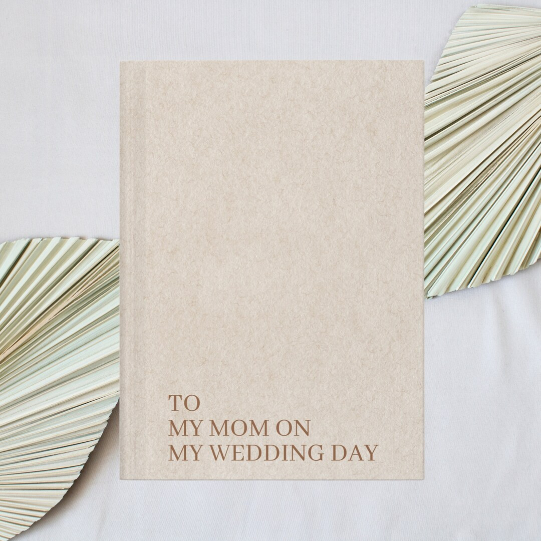 To My Mom on My Wedding Day Book, Mother of the Bride Gift, Thank You Note From Bride and Groom, ... | Etsy (US)