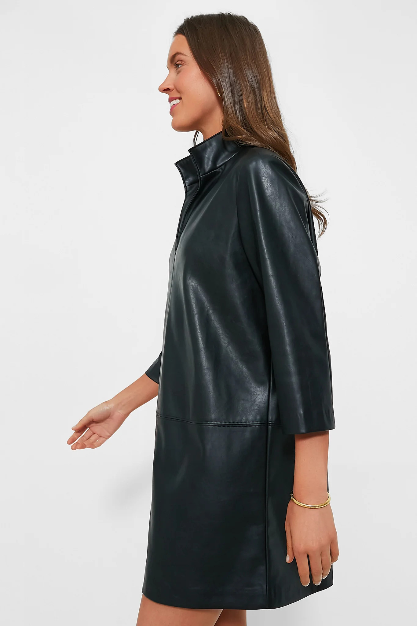 Black Leather Clifton Dress | Tuckernuck (US)