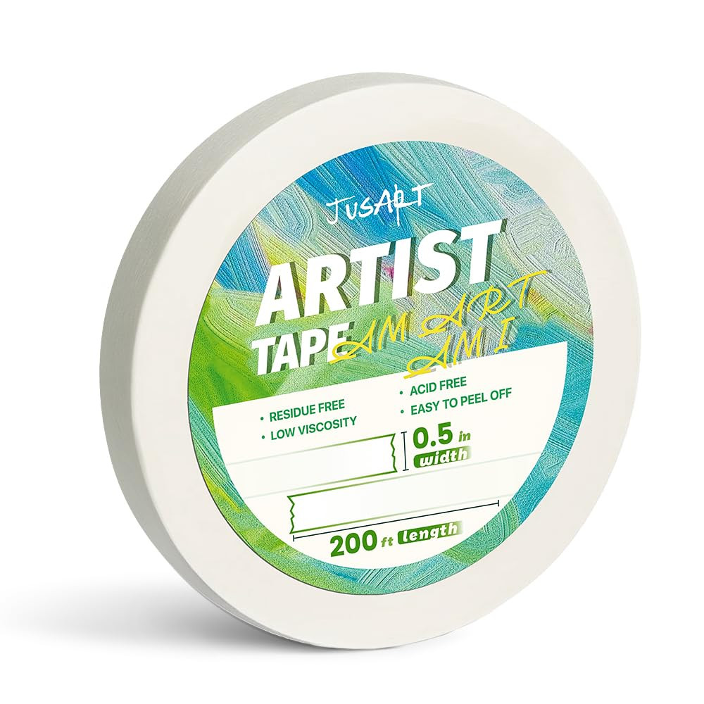 Artist Tape for Watercolor Paper, 1/2 inch Wide 200FT Long | Amazon (US)