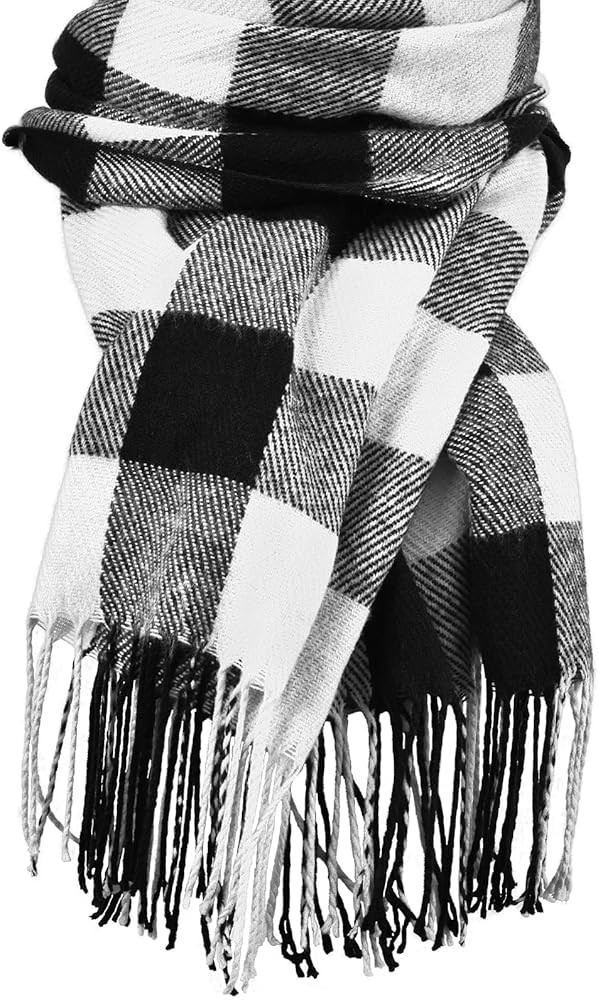 Clothirily Womens Winter Scarf, Fashion Cashmere Feel Plaid Scarfs for Women, Pashmina Shawls and... | Amazon (US)