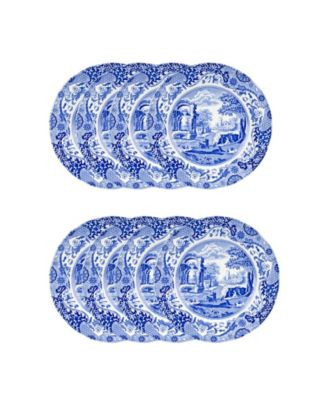 Spode Blue Italian Dinner Plates, Set of 8 - Macy's | Macy's