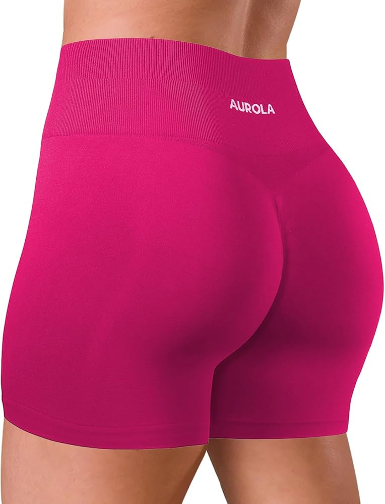 AUROLA Dream Tie Dye Workout Shorts for Women Seamless Scrunch Soft Active Shorts | Amazon (US)