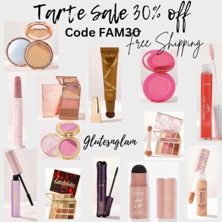 Tarte friends and family sale 30% off plus free shipping with code FAM30 

#LTKfindsunder50 #LTKbeauty #LTKsalealert