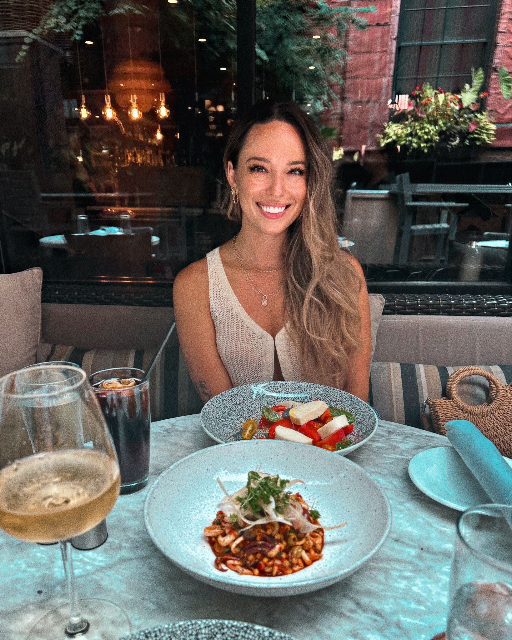 Dinner plans, crochet edition. Linking this vest because it’s the perfect mix of cozy and chic for summer nights. 🍷🍽️

#LTKSeasonal #LTKFindsUnder100 #LTKStyleTip