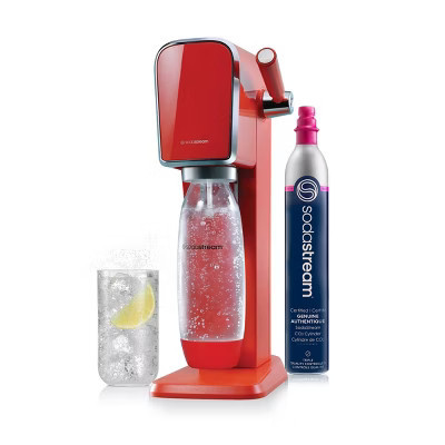 SodaStream Art Sparkling Water Maker with CO2 and Carbonating Bottle Mandarin Red | Target